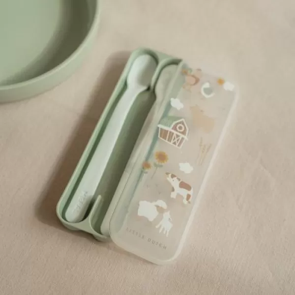 Little Dutch Lžičky 2 ks s pouzdrem Farma