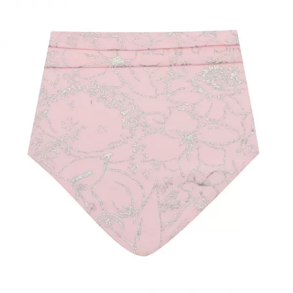 New Baby Kojenecký bavlněný šátek na krk NUNU růžový S