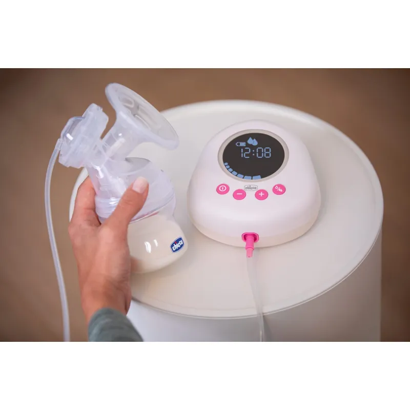 Chicco Odsávačka mateřského mléka elektronická Single pink