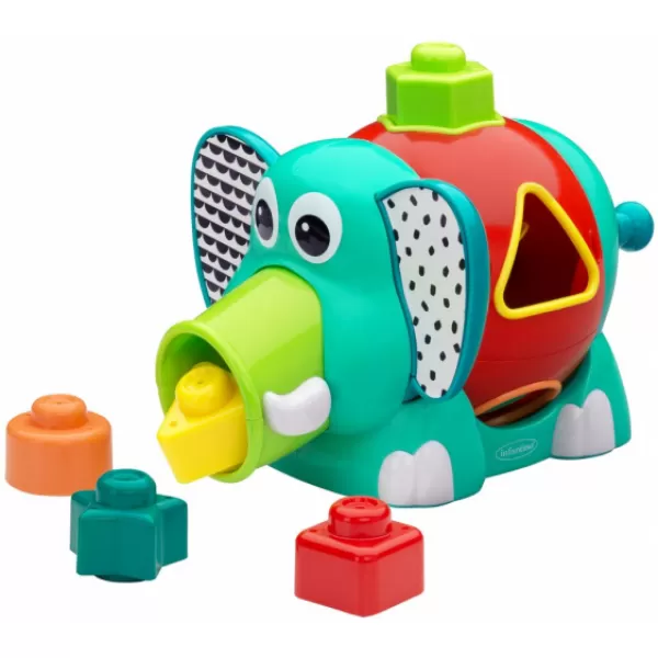 Infantino Slon Jumbo s vkládacími tvary