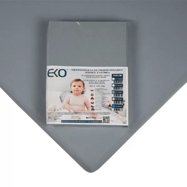 EKO Prostěradlo nepromokavé s gumou žerzej 120x60 cm