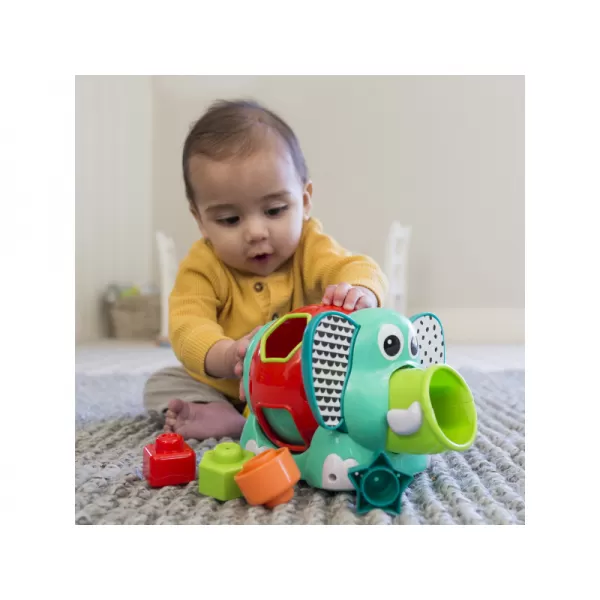 Infantino Slon Jumbo s vkládacími tvary