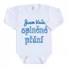 New Baby Body s potiskem Jsem Vaše splněné přání - dárkové balení