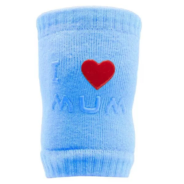 New Baby Dětské nákoleníky s ABS I Love Mum and Dad modré