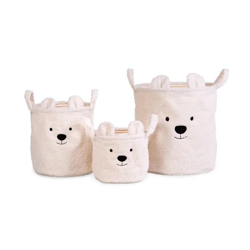 Childhome Koš na hračky Teddy 30x30x30 cm