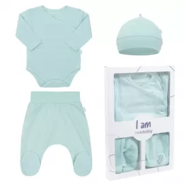 New Baby 3-dílná kojenecká soupravička do porodnice I AM