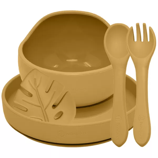 PETITE&MARS Set jídelní silikonový TAKE&MATCH 4 ks 6m+