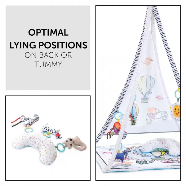 Hauck Hrací deka 1st TENT se závěsnými hračkami