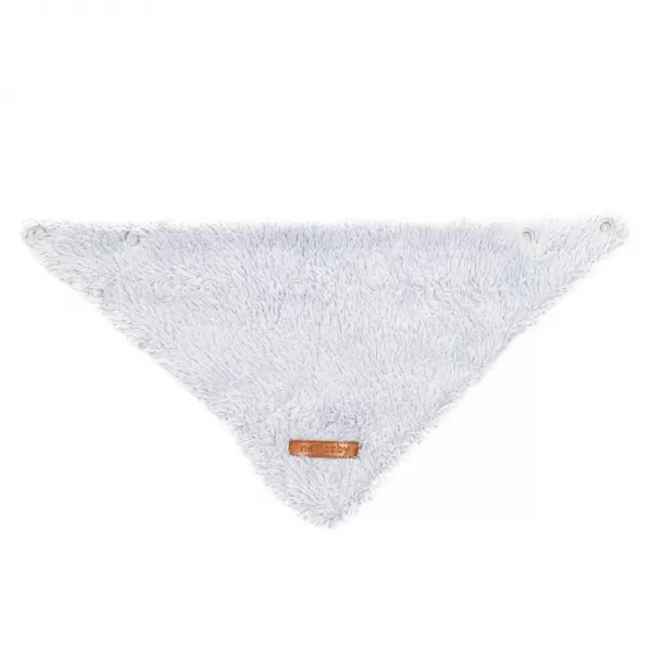 New Baby Zimní kojenecká čepička s šátkem na krk Teddy bear šedo růžová