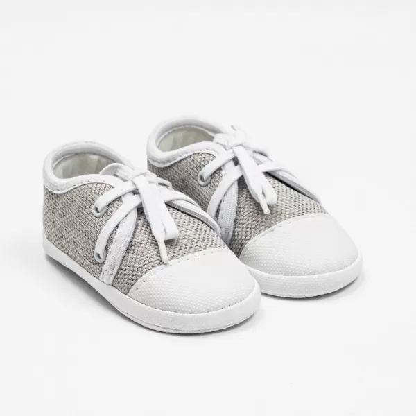 New Baby Kojenecké tenisky capáčky jeans šedá 3-6 m