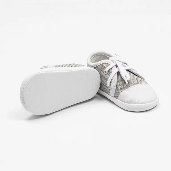 New Baby Kojenecké tenisky capáčky jeans šedá 3-6 m