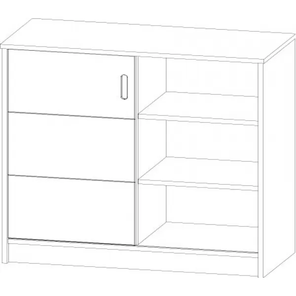 Faktum Komoda Alda Silk Grey