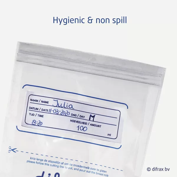 Difrax Sáčky na mateřské mléko, 20 ks