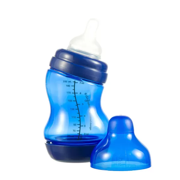 Difrax Kojenecká S-lahvička, široká, Antikolik, 200 ml