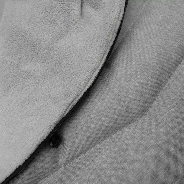 New Baby Dětský fusák s kožíškem světle šedý