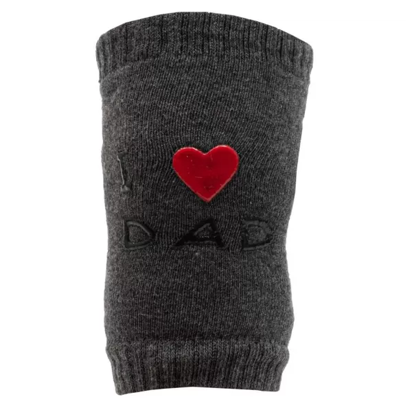 New Baby Dětské nákoleníky s ABS I Love Mum and Dad grafit