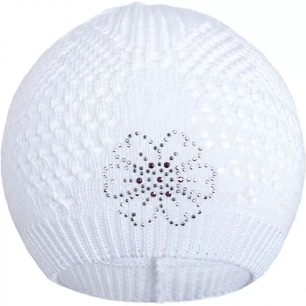 New Baby Pletená čepička kytička