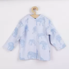 Baby Service Kojenecký kabátek Sloni modrý