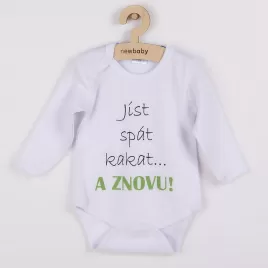New Baby Body s potiskem jíst spát kakat... A ZNOVU!