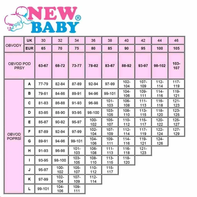 New Baby Polovyztužená kojící podprsenka Eva