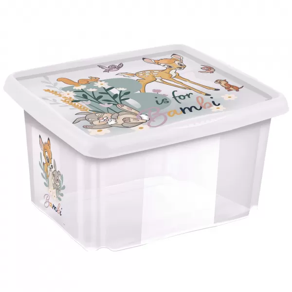KEEEPER Úložný box s víkem 24l "Bambi", Transparent
