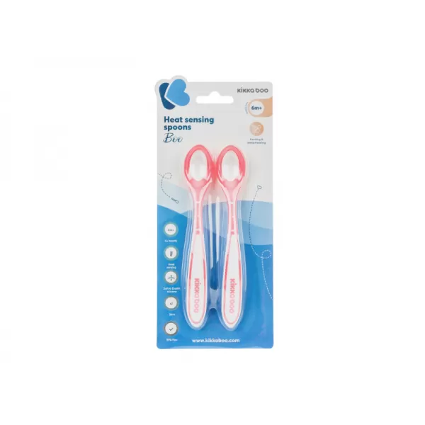KikkaBoo Lžičky s tepelným senzorem 2 ks Boo