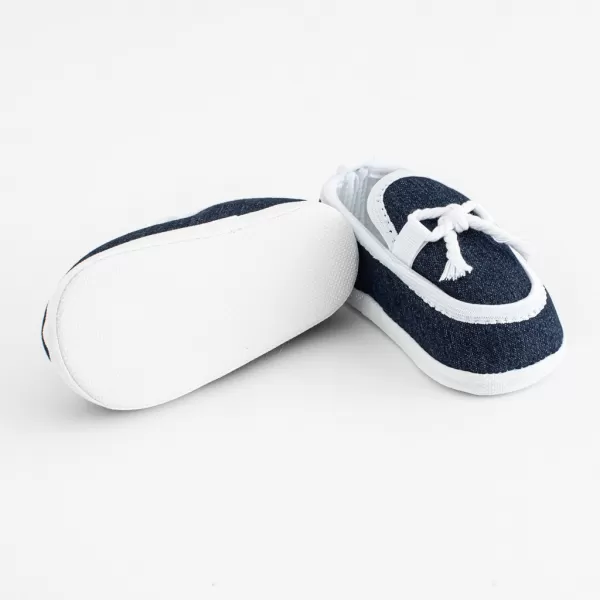 New Baby Kojenecké mokasíny-capáčky tmavě modrá 12-18 m