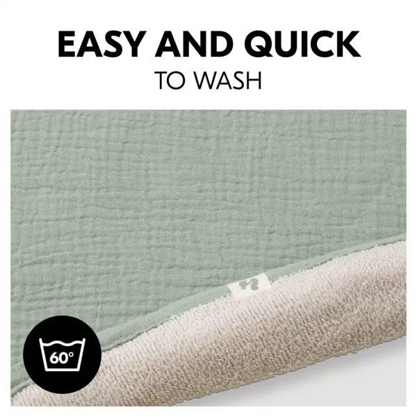 Hauck Podložka a ručník 2v1, sage