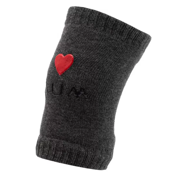 New Baby Dětské nákoleníky s ABS I Love Mum and Dad grafit