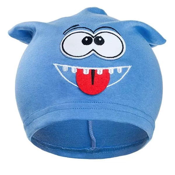 New Baby Podzimní dětská čepička smíšek světle