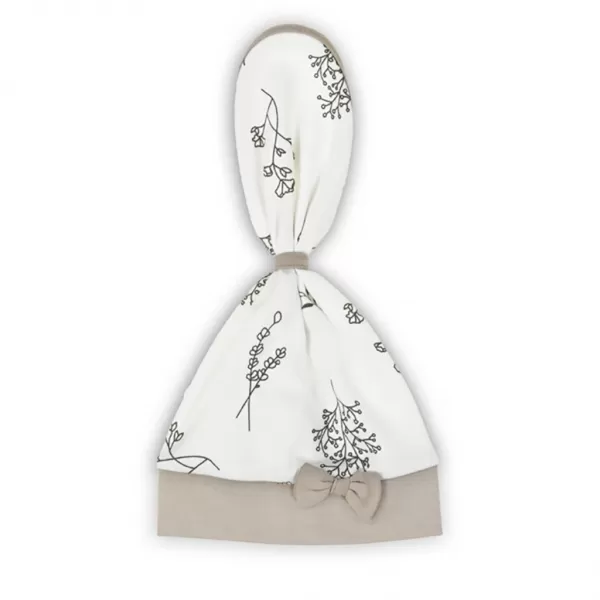 Nicol Kojenecká bavlněná čepička-šátek Ella