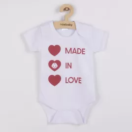 New Baby Body s potiskem MADE IN LOVE