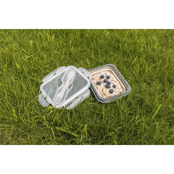 Zopa Silikonový svačinový box s příborem malý