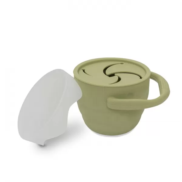 INTERBABY Skládací silikonový HRNEK na svačinku
