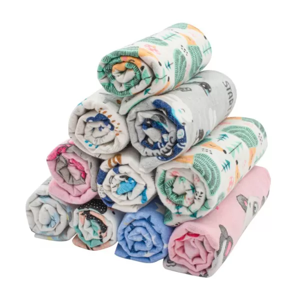 New Baby Flanelové pleny s potiskem 70x80 cm 10 ks