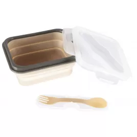 Zopa Silikonový svačinový box s příborem malý