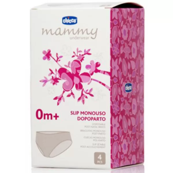 CHICCO Kalhotky jednorázové po porodu, 4 ks, vel.3