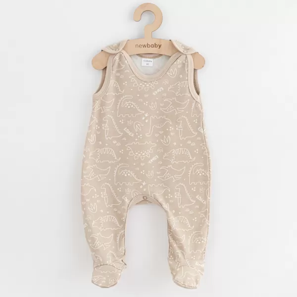 New Baby Kojenecké dupačky Classic II dino béžové