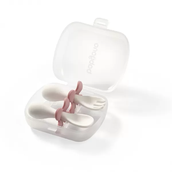Baby Ono Ergonomický příbor pro děti růžový