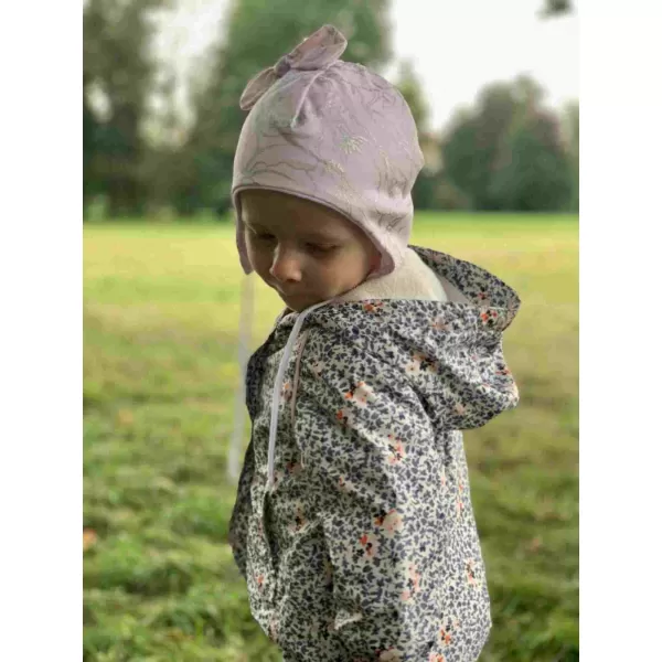 New Baby Kojenecká bavlněná čepička s mašličkou NUNU