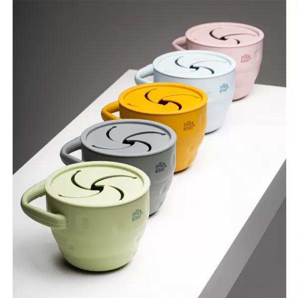 INTERBABY Skládací silikonový HRNEK na svačinku