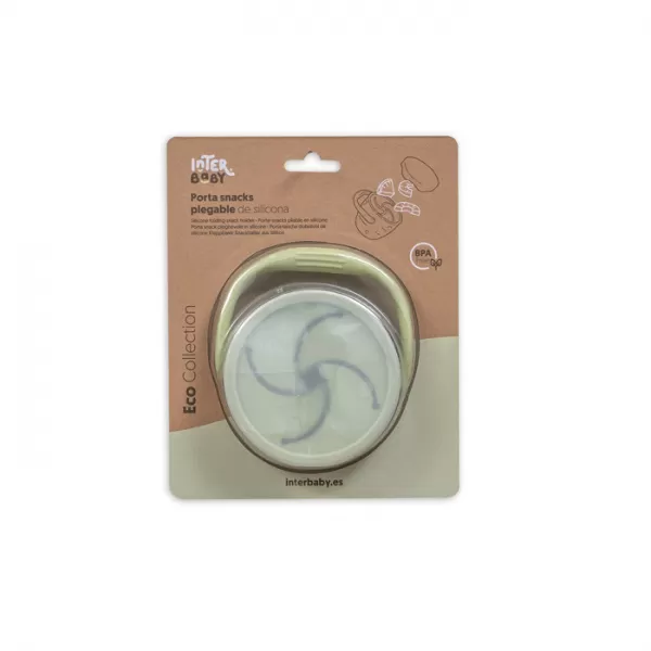 INTERBABY Skládací silikonový HRNEK na svačinku