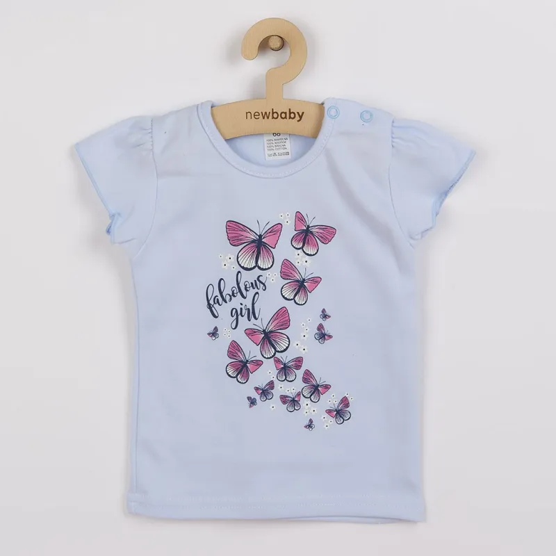 New Baby Kojenecké tričko se sukýnkou Butterflies