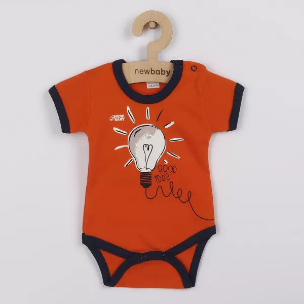 New Baby Kojenecké bavlněné body s krátkým rukávem skvělý nápad