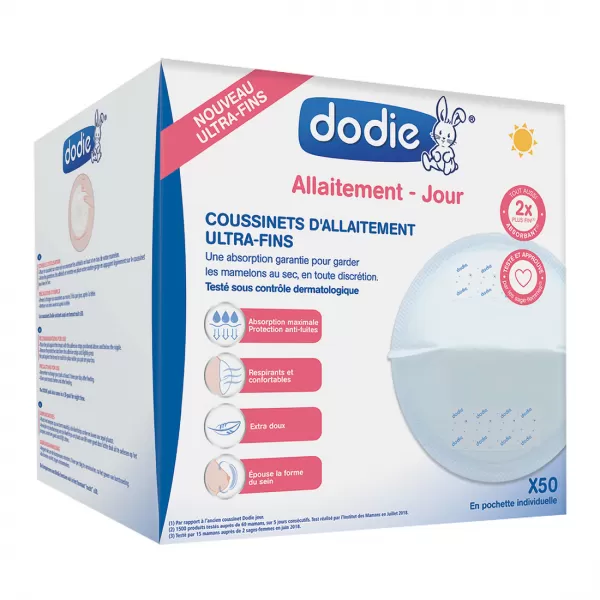 Dodie Tenké vložky do podprsenky - Denní (50 ks)