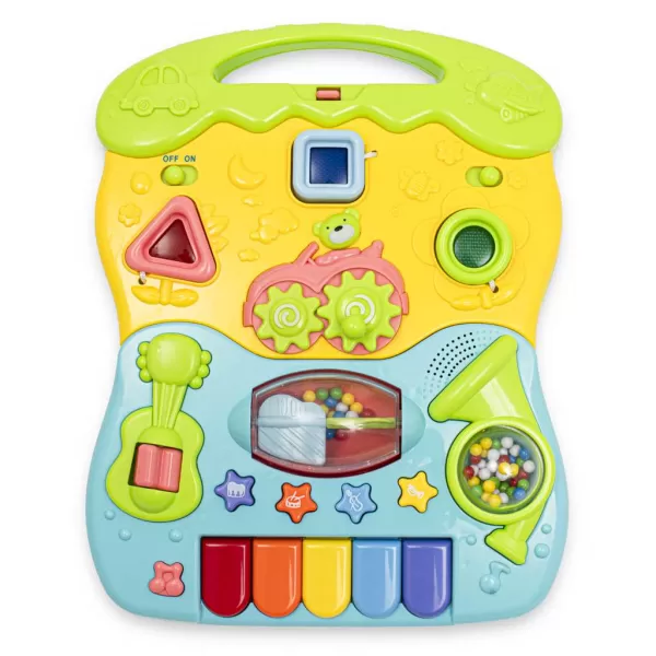 Baby Mix Dětské hrající chodítko modré