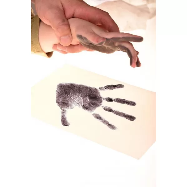 BABY DAB Barva na dětské otisky 2 ks fialová, šedá