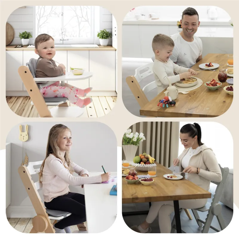 Zopa Dřevěná jídelní židlička Clipp & Clapp