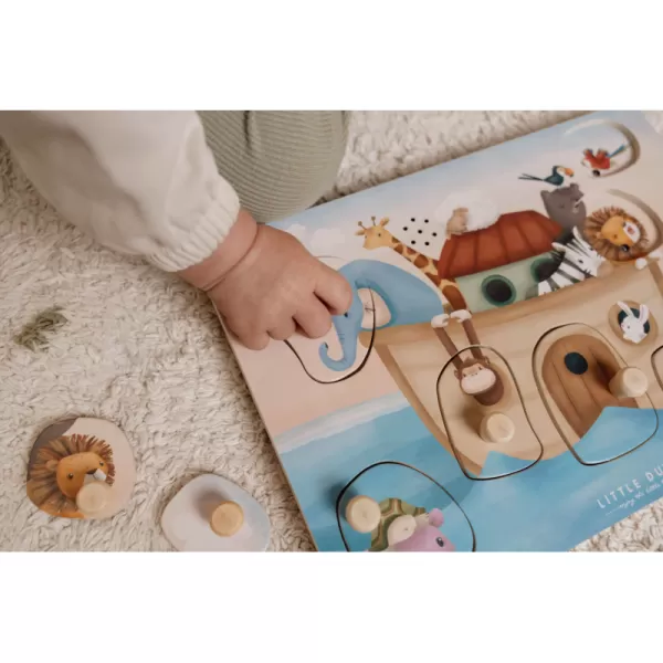 Little Dutch Vkládací puzzle se zvukem Noemova archa