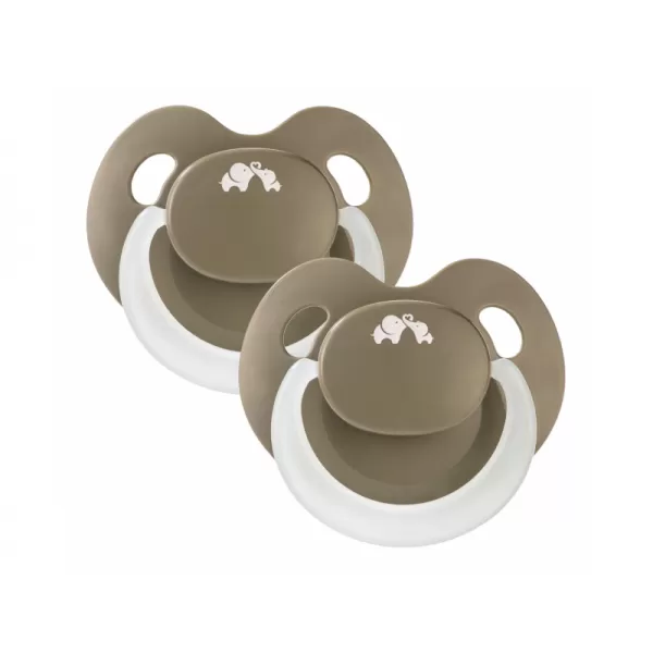 Bebeconfort Šidítko silikonové Physio Air Eco svítící 2ks 0m+